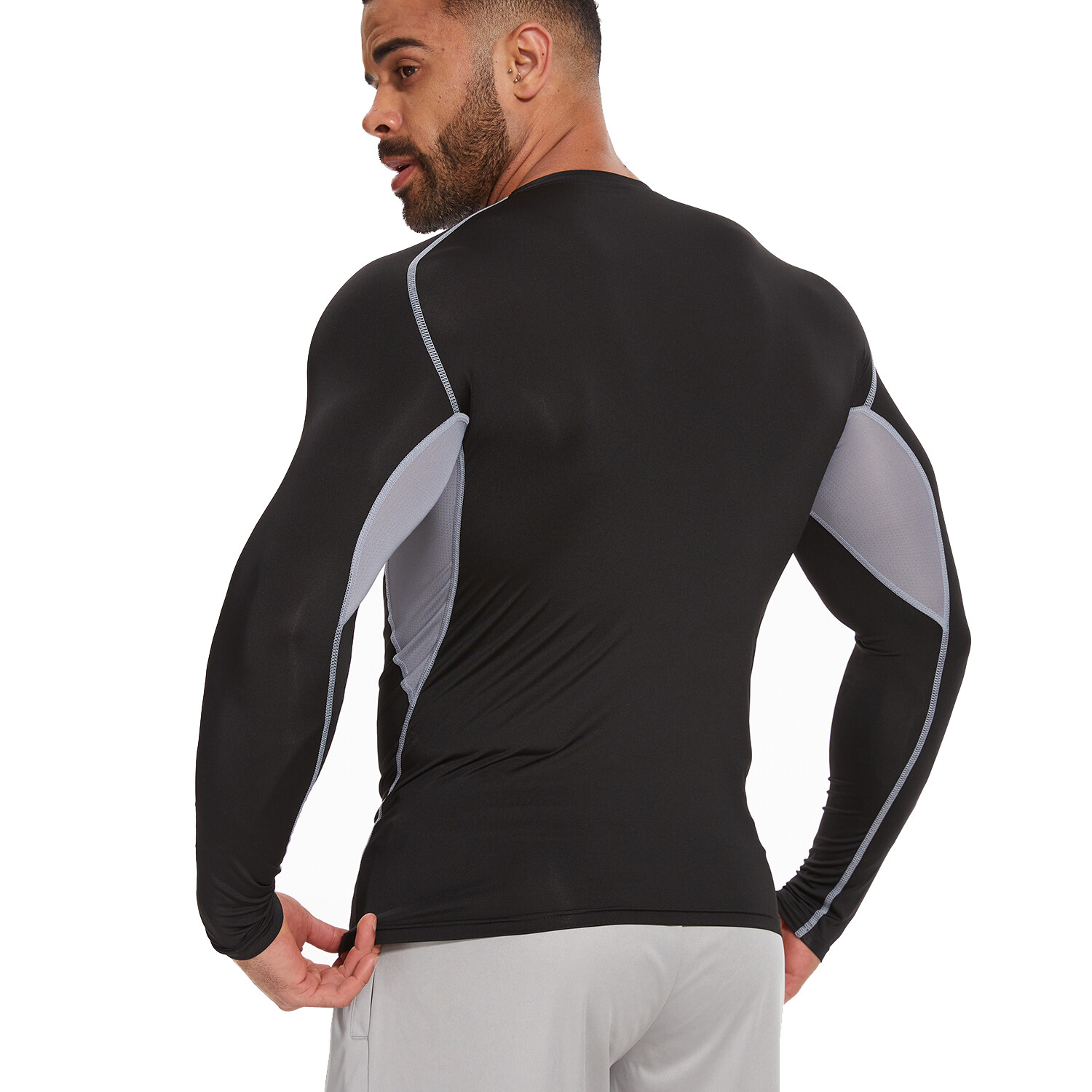 Men's Compression Short Sleeve Sports Running Shirt Fitness Quick Dry T-shirts gallery