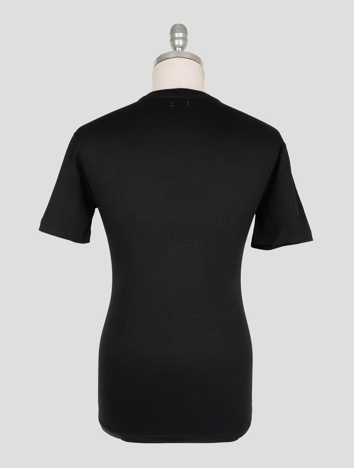 NEW KITON BLACK COTTON T-SHIRT EU 56 - US 46 - 2XL KMZ59 gallery