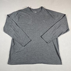 Mountain Hardwear Mens 2XL Gray Long Sleeve T Shirt Organic Cotton Crew Neck
