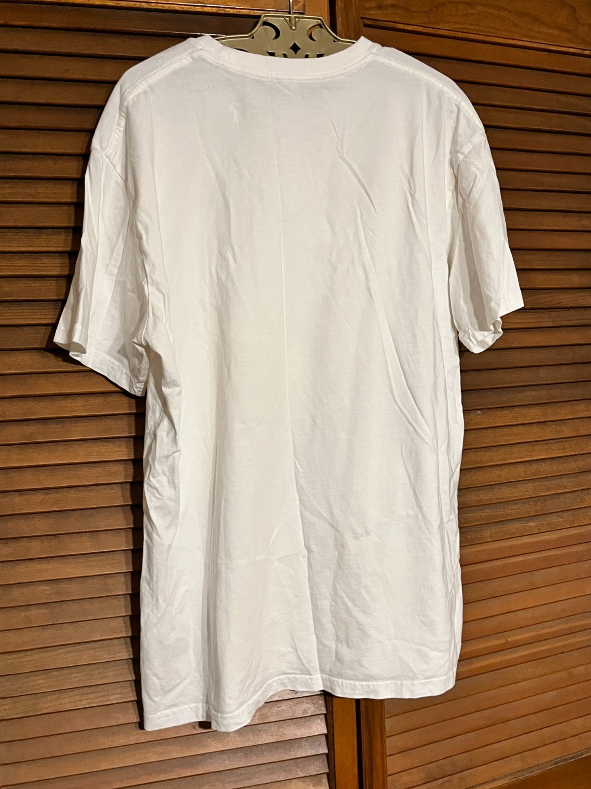 AS COLOUR Graphic T Shirt Mens Large White Die Free Print Short Sleeve 22x29 gallery