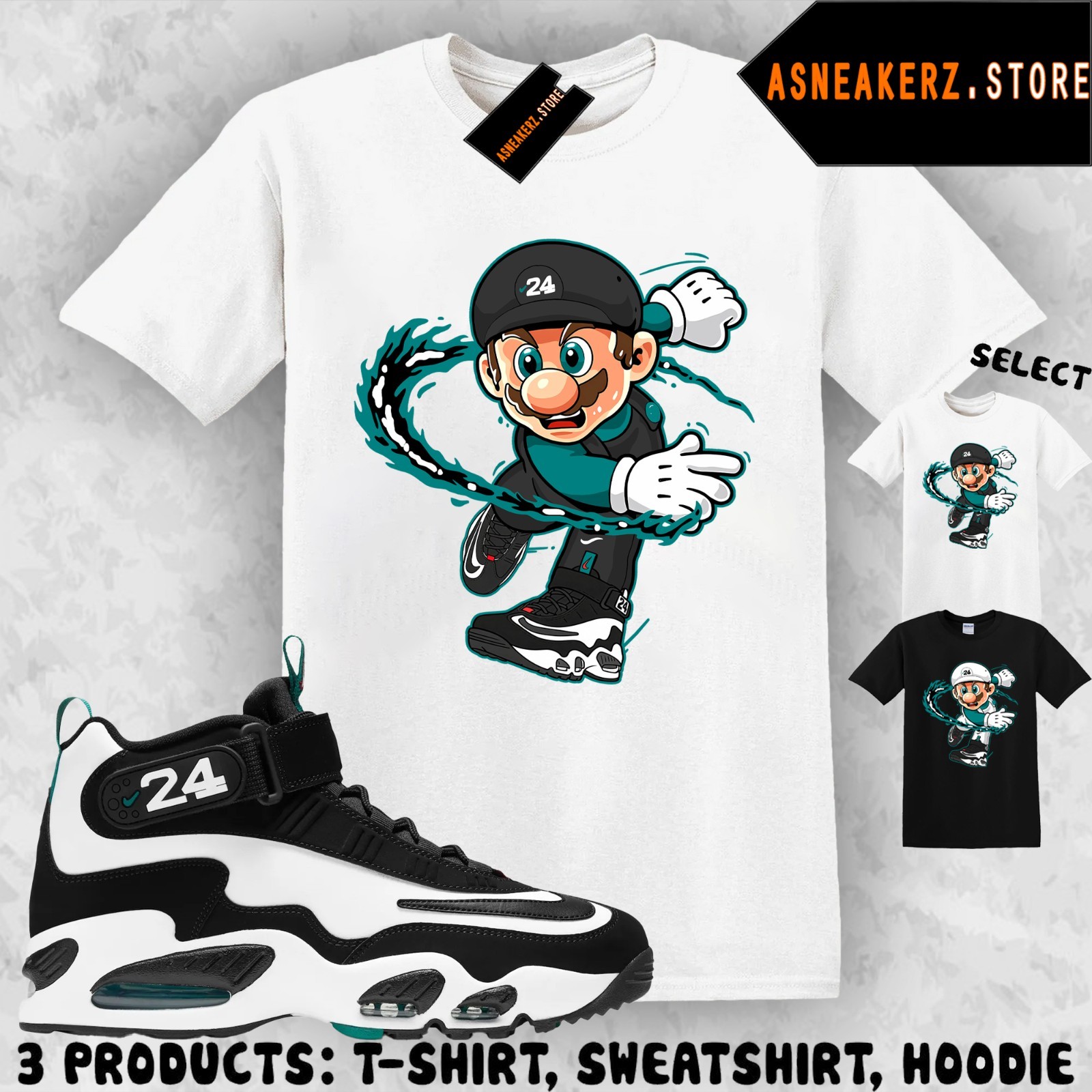 Shirt Matching Air Griffey Max 1 Freshwater 2026 Match Sneaker Sneakerhead Mario gallery
