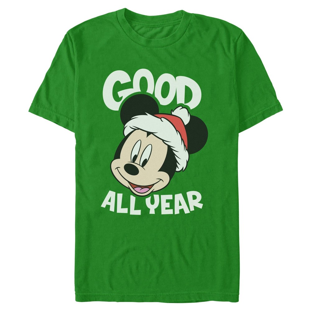 Men’s Mickey & Friends Good All Year Happy Face T-Shirt