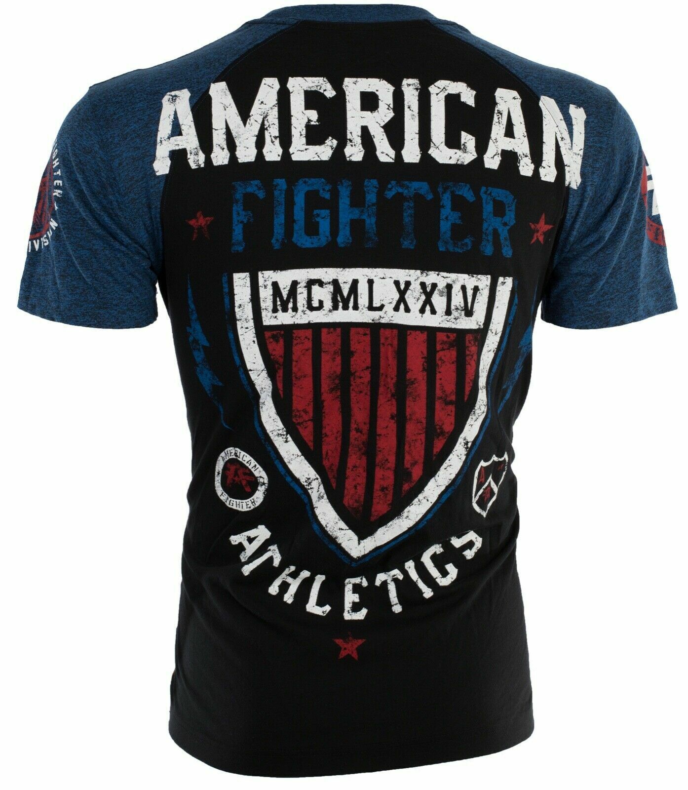 AMERICAN FIGHTER Sherman Eagle Black Athletic Mens Crewneck T-shirt M-3XL NWT gallery