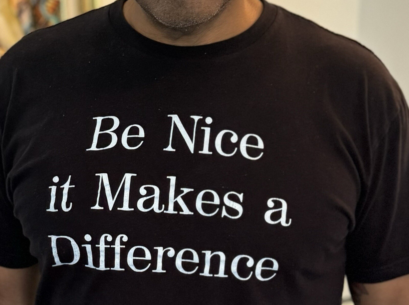Crew Neck T-shirt. S,M,L, & XL. Navy Blue and Black. Everyday Wear. 100% Cotton gallery