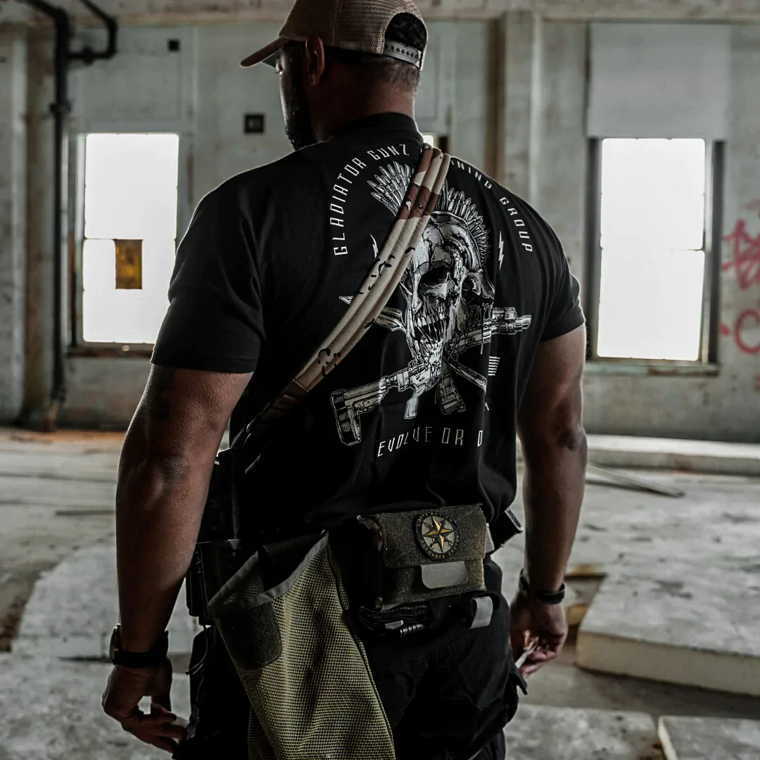 Howitzer Style Men's T-Shirt GLADIATOR GUNZ Military Grunt MFG Black S-4XL gallery
