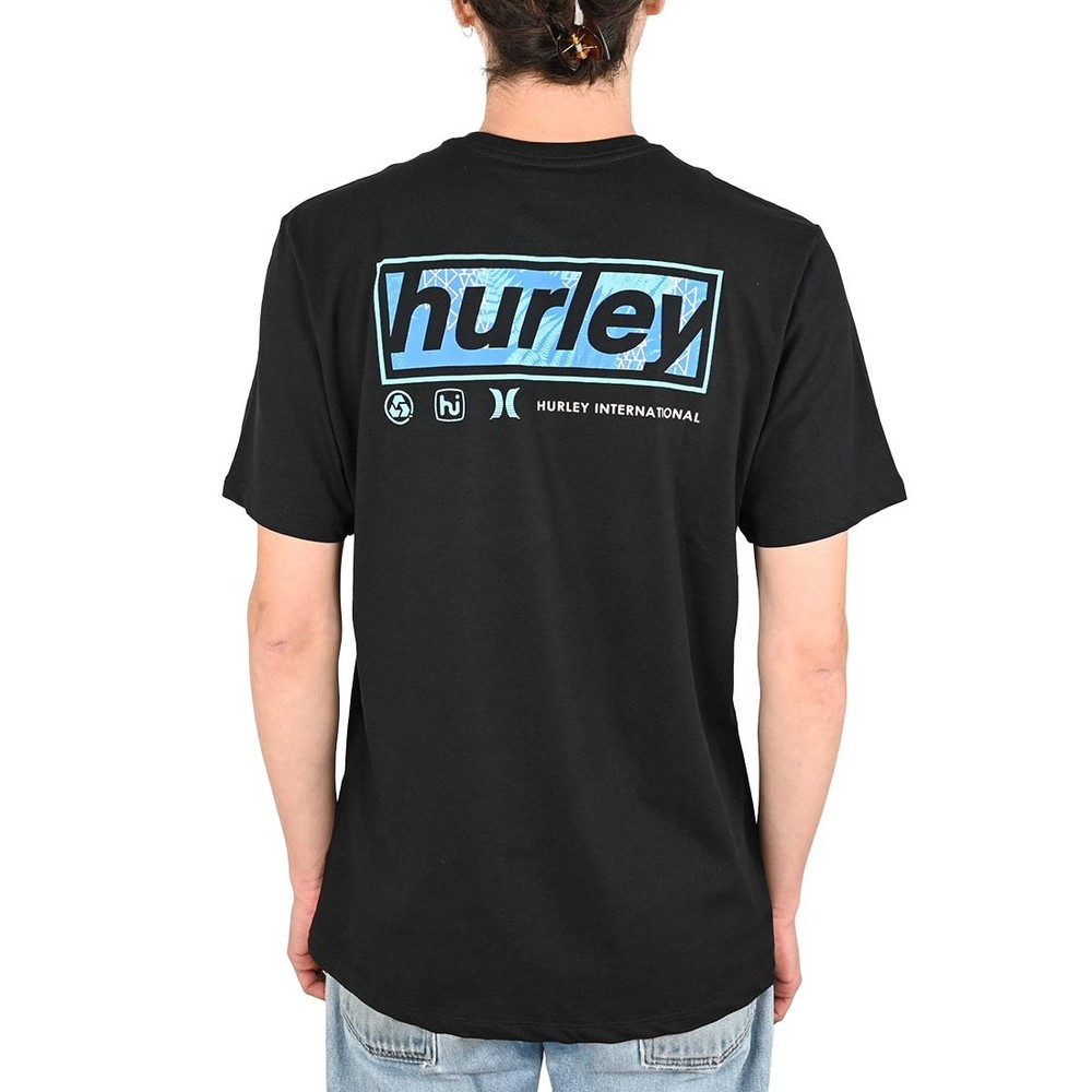 Hurley Throwback Fill S/S T-Shirt – Black