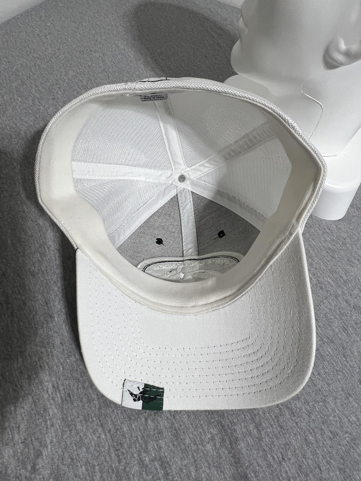Duck Commander Hat Cap Fitted One Size Green White Mesh Trucker Patch Mens gallery