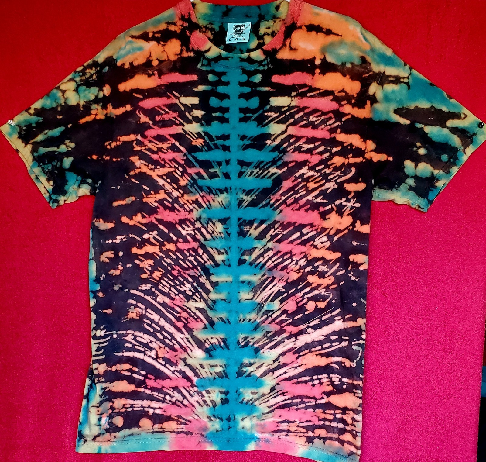 GILDAN SIZE LARGE 100% Cotton Tye Dyed Shirt Pre-washed WON'T FADE VERY SOFT gallery