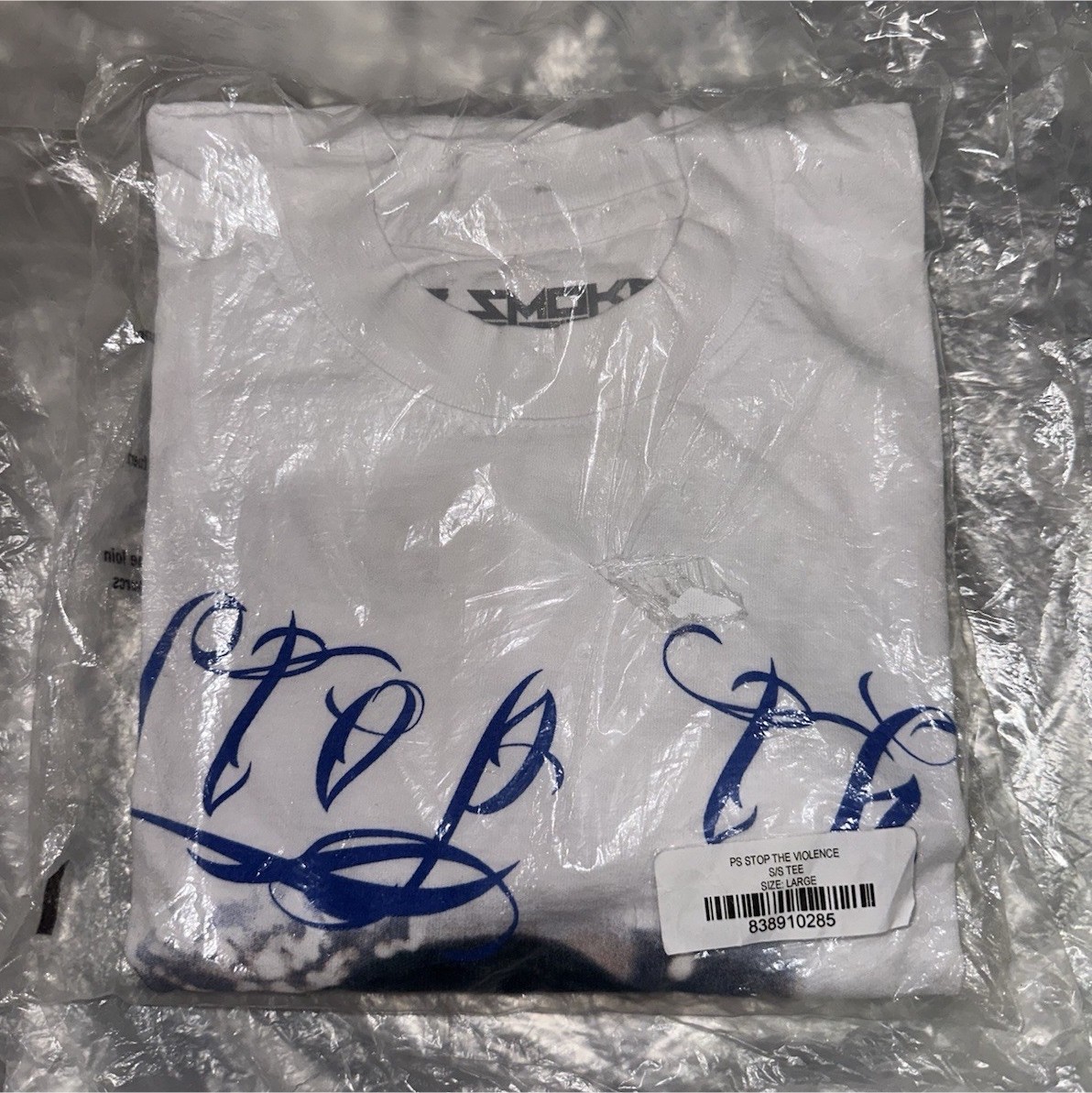 Pop Smoke Vlone Stop The Violence Tee Large