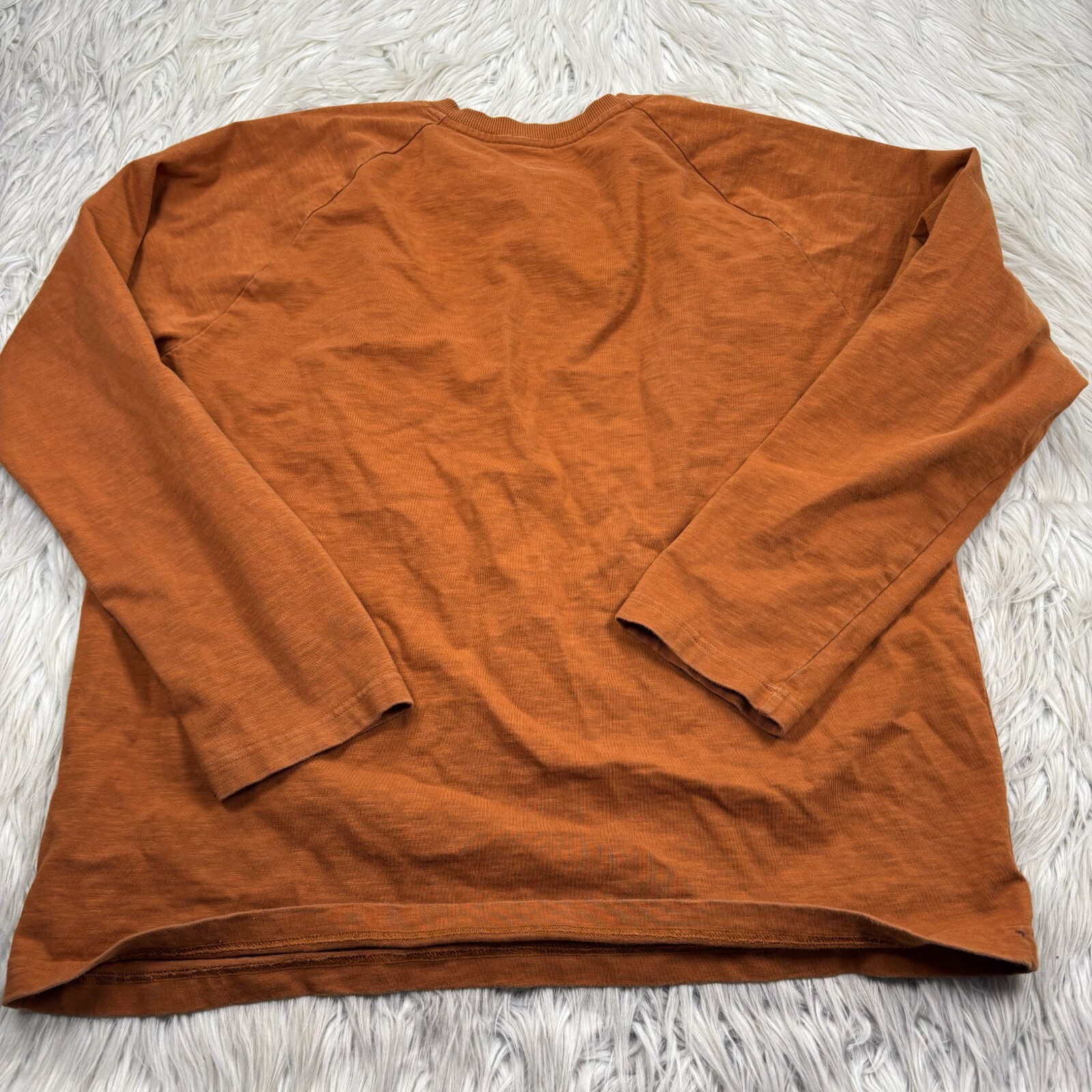 United by Blue Men's L Burnt Orange Long Sleeve Henley Tee gallery