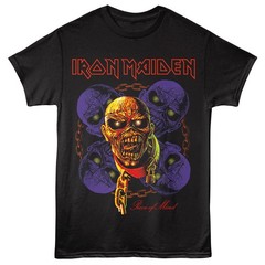 Iron Maiden Piece Of Mind Eddie Floating Skulls Chains Men’s T Shirt Band Merch