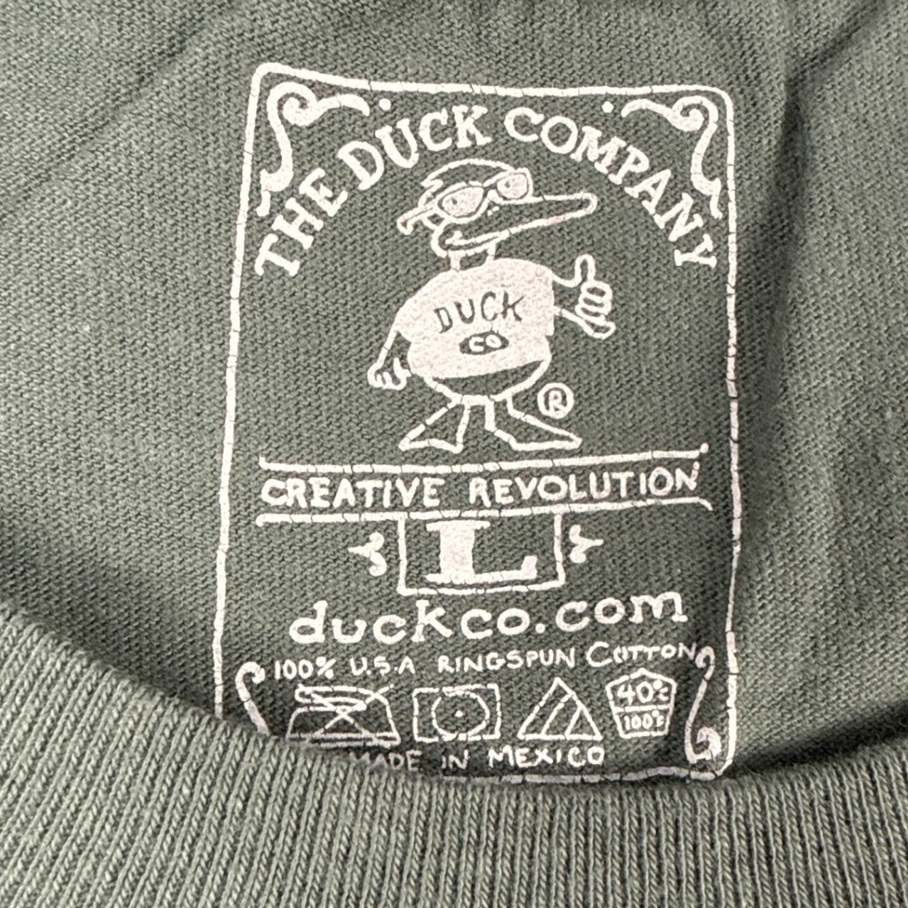 The Duck Company Mens Scuba Diving T-Shirt St John VI Olive Green Large USVI gallery
