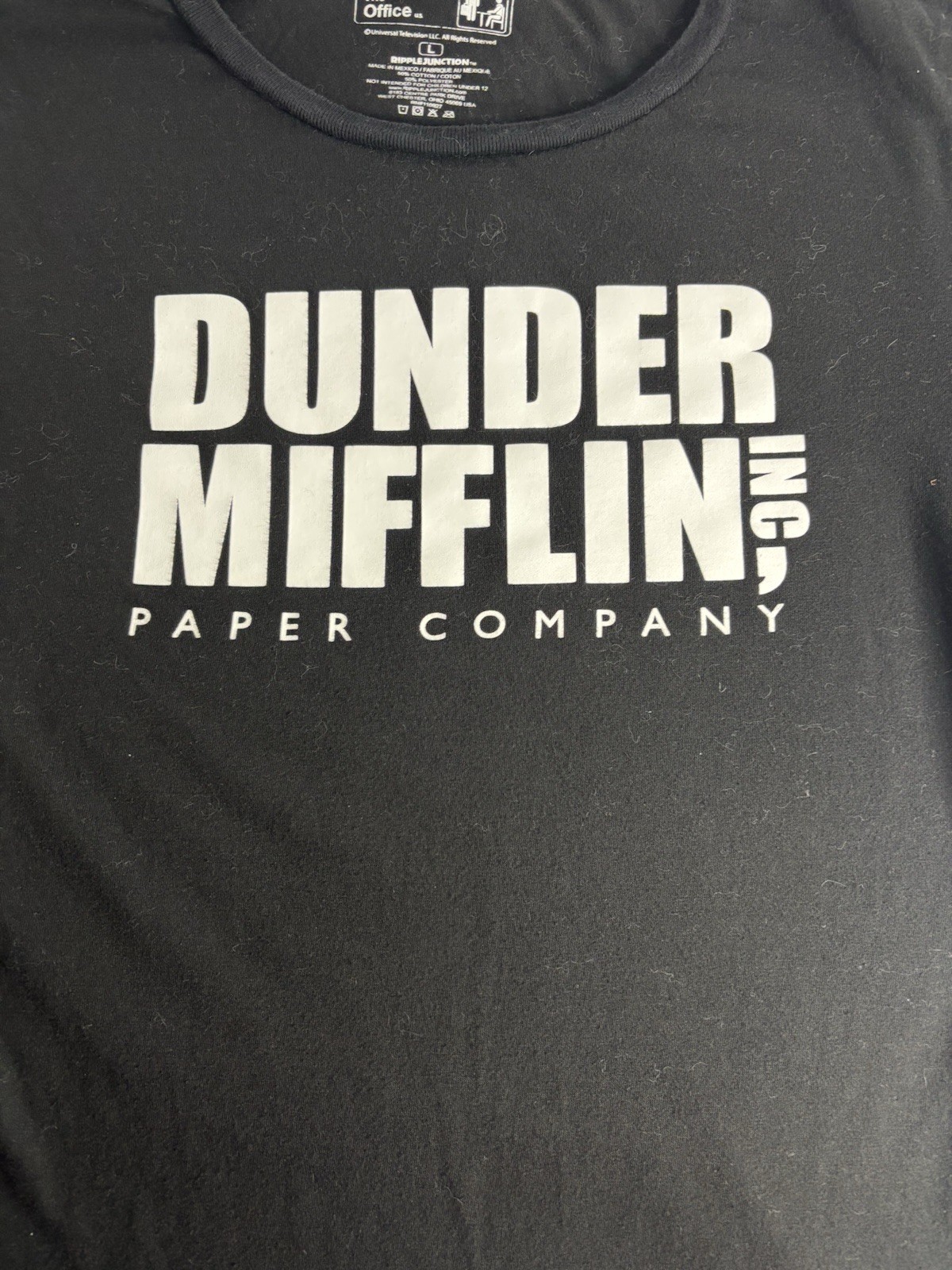 Official The Office Dunder Mifflin Inc Paper Company Logo T-Shirt L gallery
