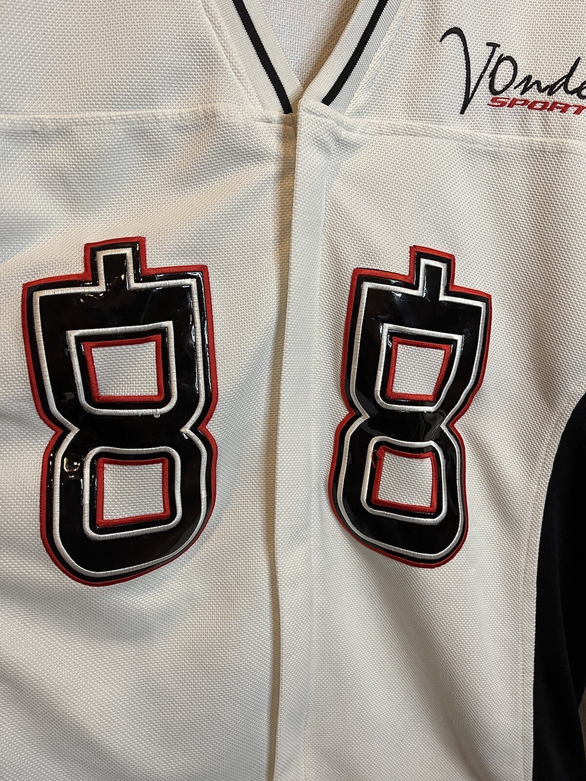 Vonde Sports Jersey Full Zip Adult XL White gallery