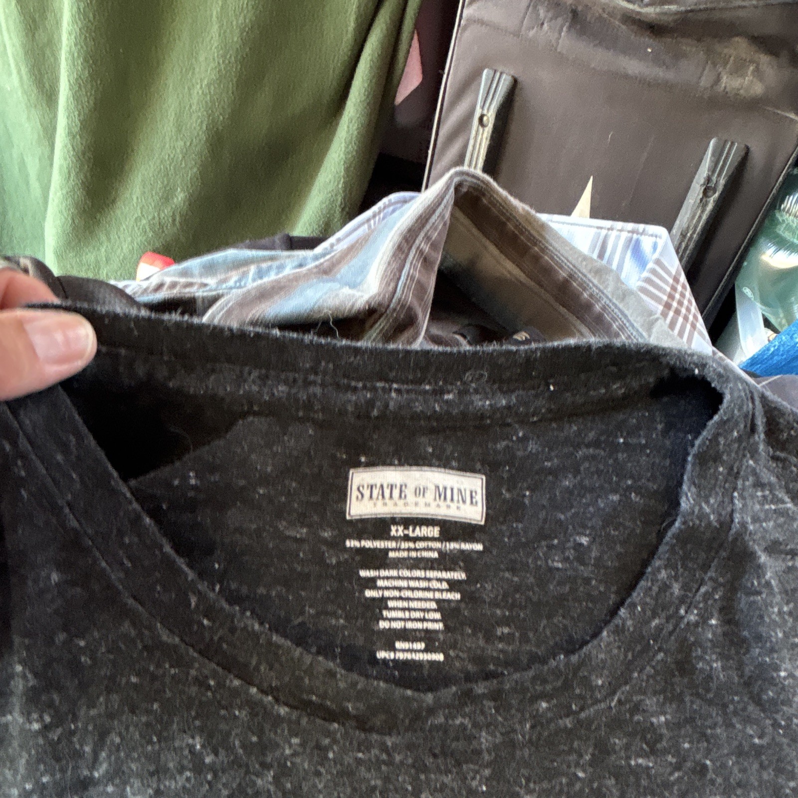 State of Mine Talk Birdie To Me Gray Graphic Print Crew Neck Tee Men's XXL gallery