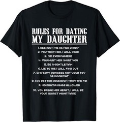 Rules For Dating My Daughter Funny Father’s Day Unisex T-Shirt