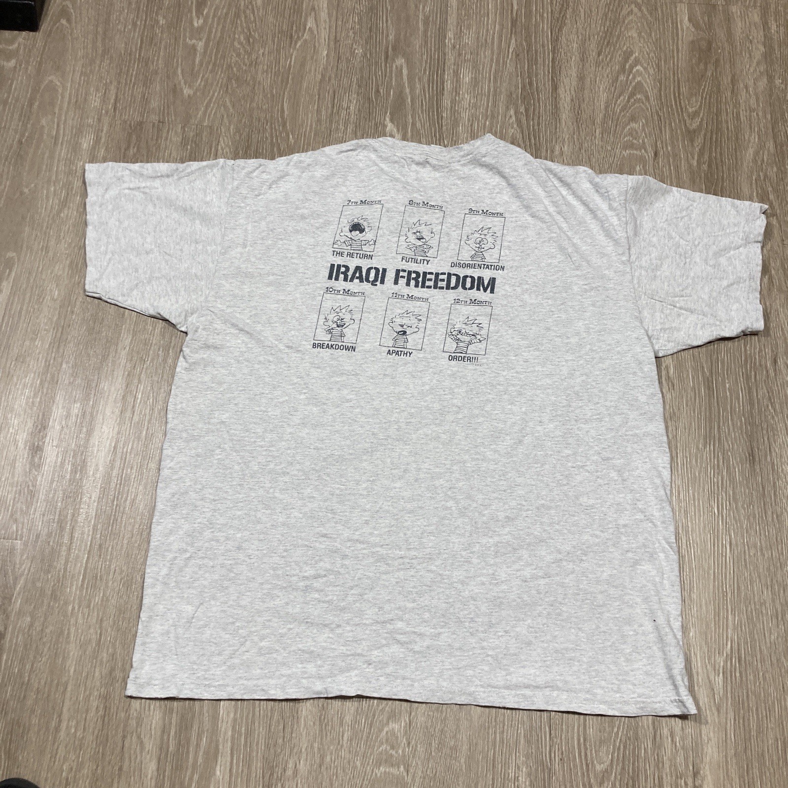 Military Shirt XL 90s 00s Y2k Year In Operation Army Freedom Funny Humor Tee gallery