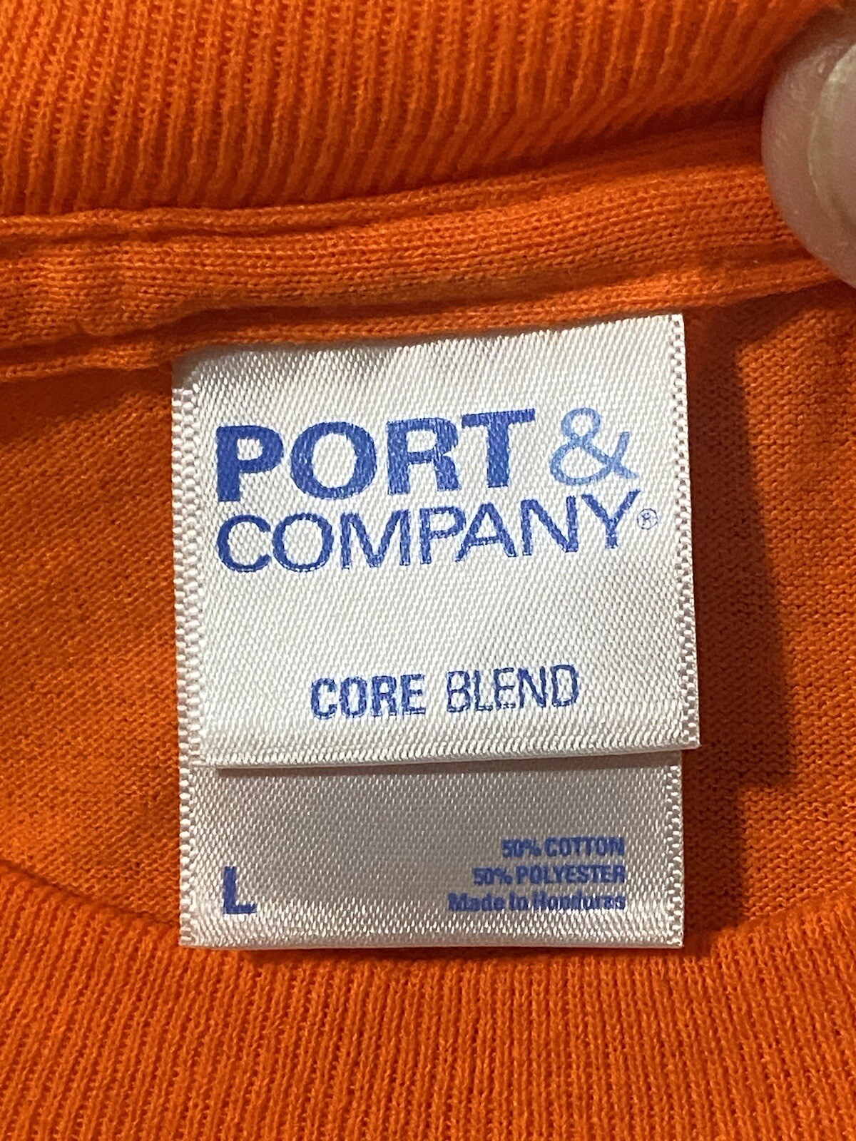 Prologistix Staffing Safety Orange Men’s Long Sleeve T Shirt Large Front Logo gallery