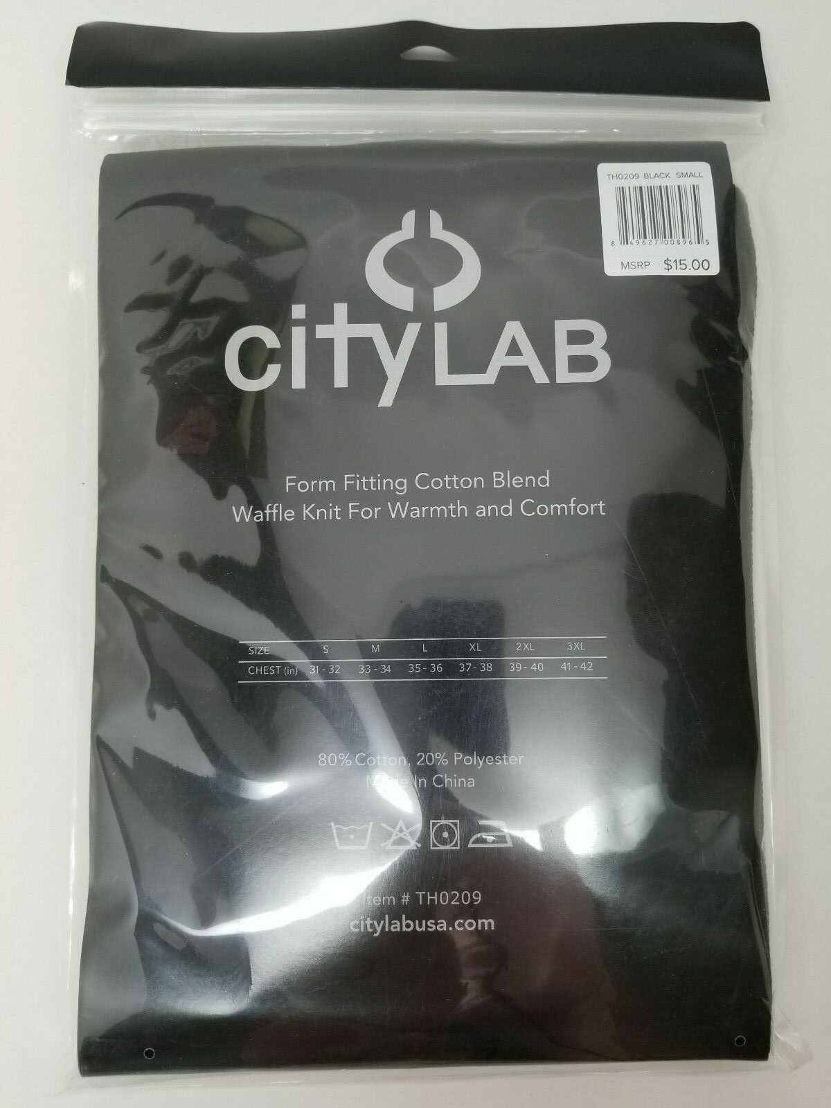 New Men's CityLAB Fitted Thermal Crewneck Shirt Select Color & Size gallery