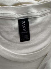 Anvil Lightweight Cotton Crew Neck White Men’s Short Sleeve T-Shirt Size S