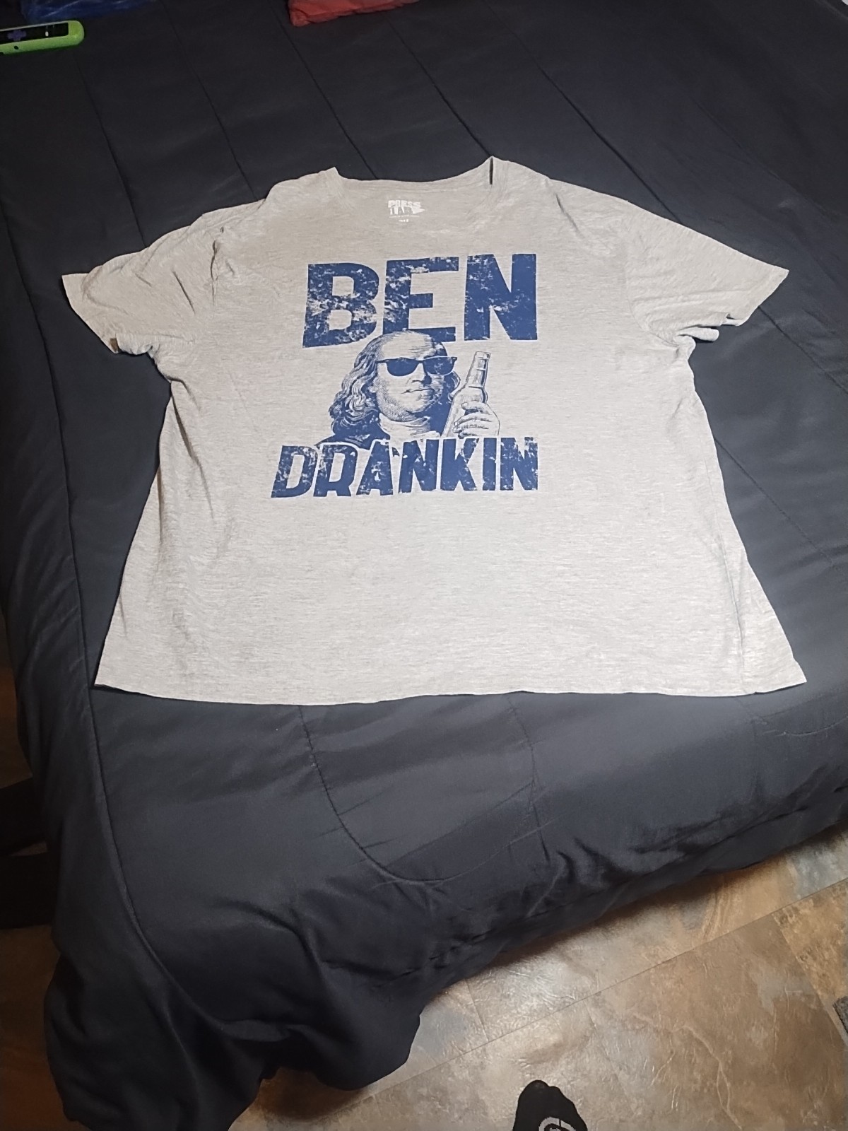 Ben Drankin’ Benjamin Franklin Graphic T-Shirt Beer Patriotic USA Tee 2XL gallery