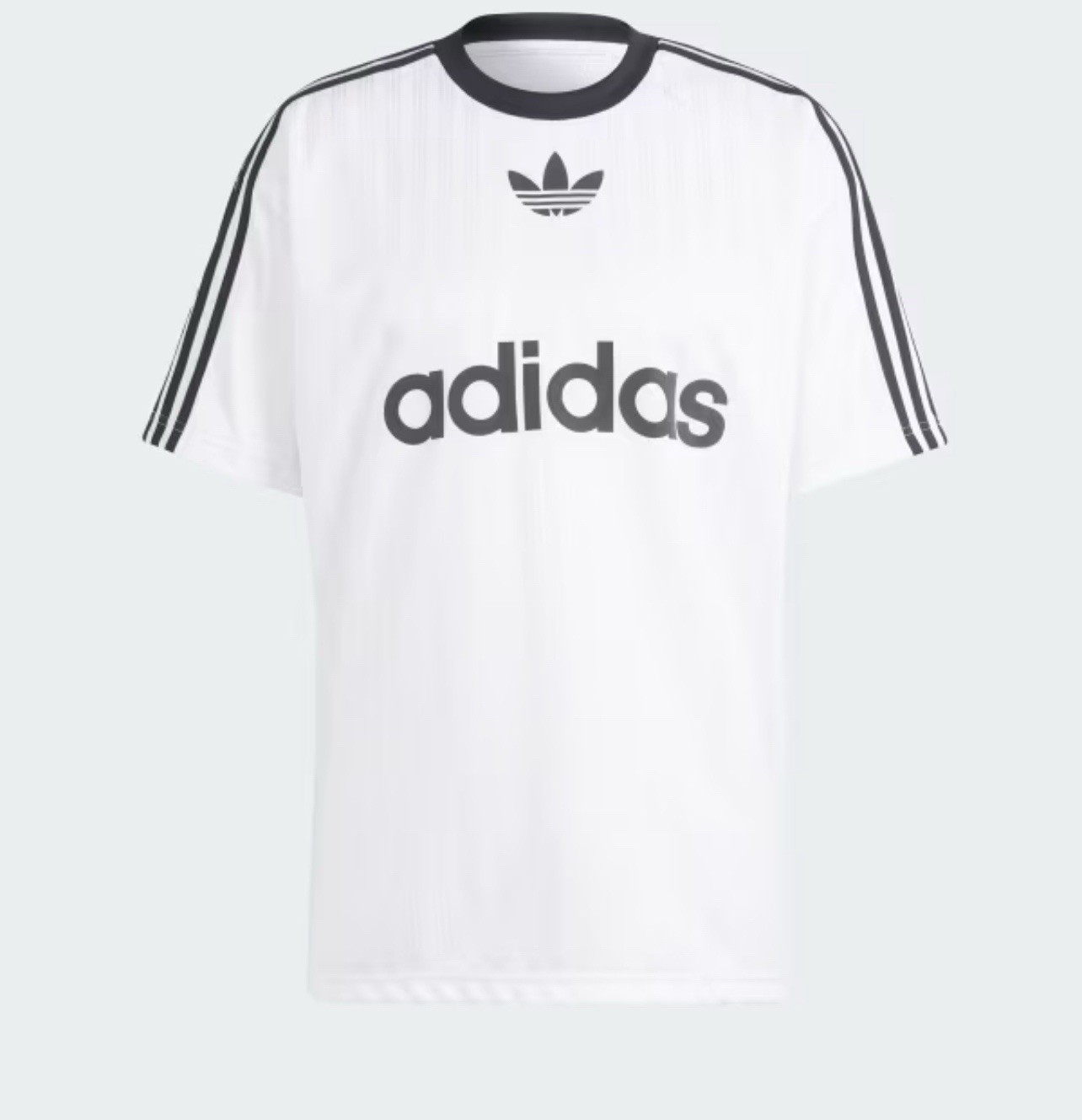 NEW MEN'S ADIDAS ORIGINALS TREFOIL POLY TEE SHIRT SIZE Large White IM9459 gallery