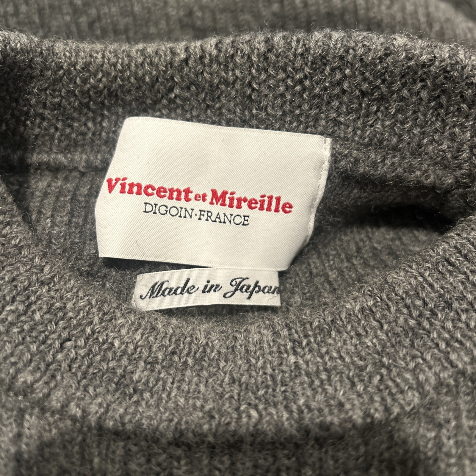 Vincent et Mireille Knit Sweater (Thick) Size 38 Wool Camel Solid Color gallery