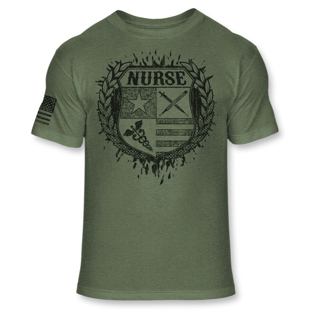 Nurse Crest T-Shirt – Nurses Coat of Arms Shirt – Nursing Badge Logo – A248