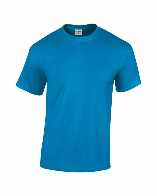 Gildan Mens T Shirts 5000 Solid Heavyweight Cotton Short Sleeve Blank Tee S-3XL gallery