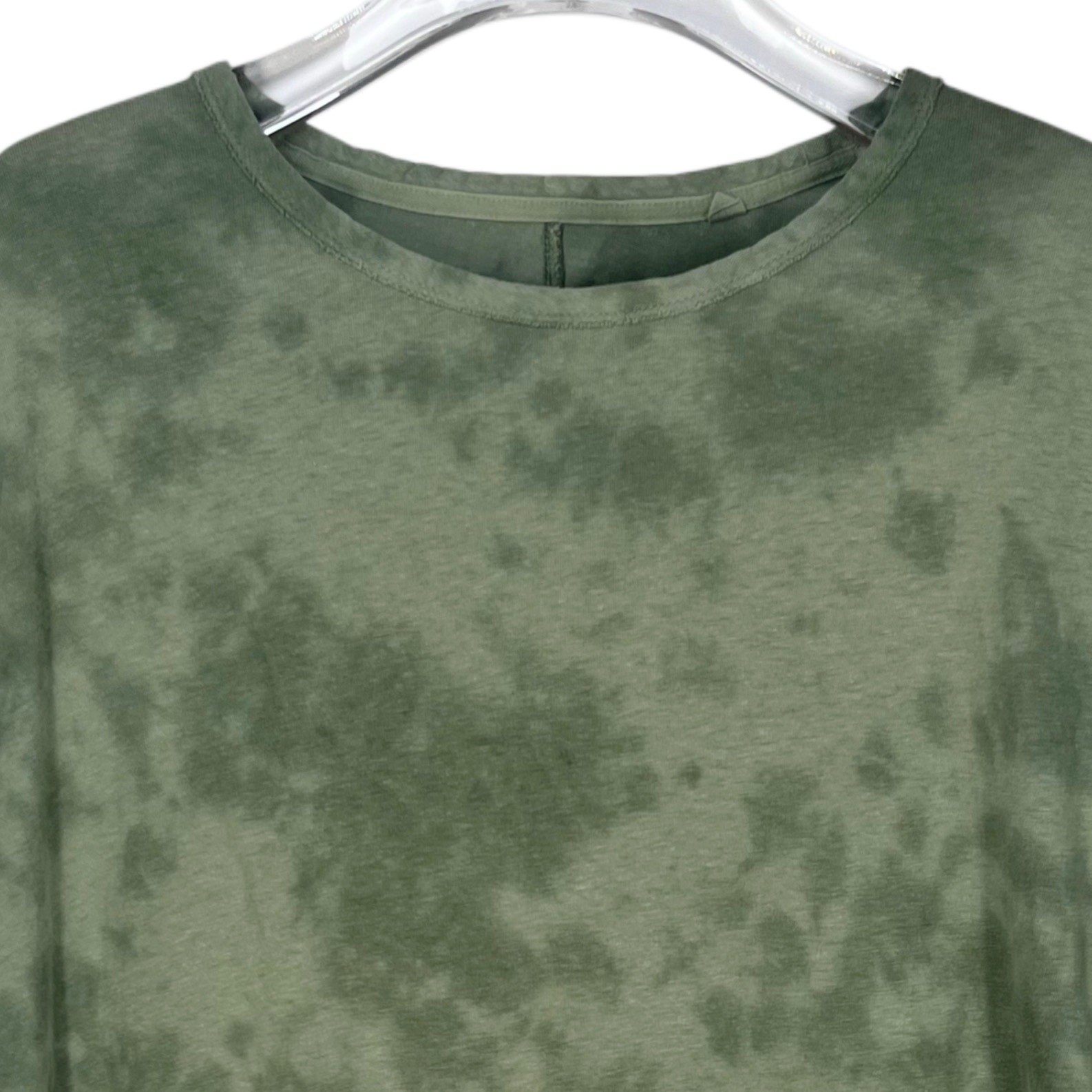 Rag & Bone Men's XL Tshirt Linen Cotton Tie Dye The Hayden Green Stone Wash gallery