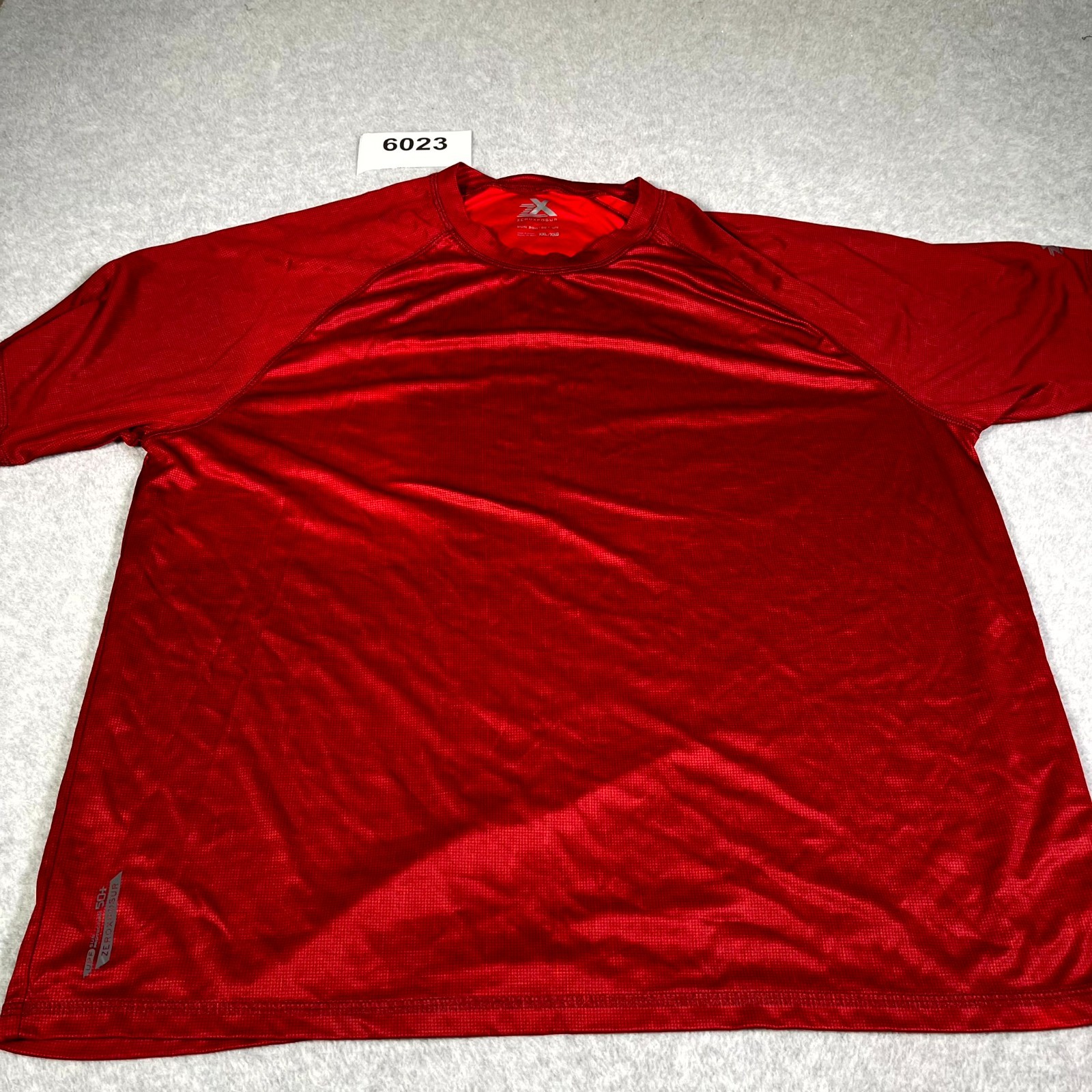 ZeroXposur Sun Protection T Shirt Mens 2XL Red Crew Neck UPF 50 Performance gallery