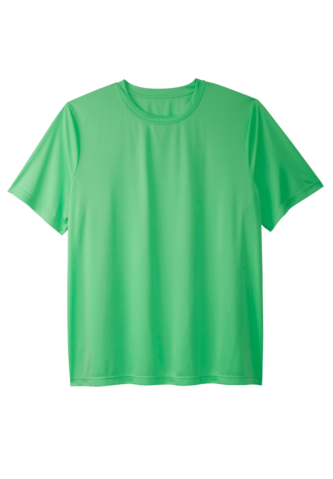 Kingsize Men's Big & Tall Moisture Wicking Short-Sleeve Crewneck Tee gallery