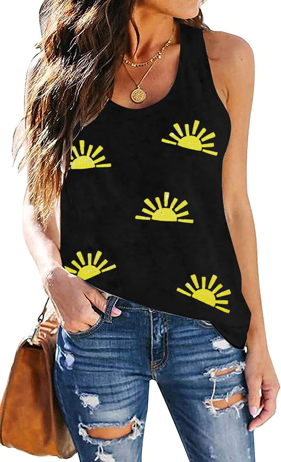 Sunshine Shirt Women Lightweight Breathable Graphic Tee Casual Women's Top XL gallery