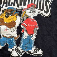 Vintage Backwoods Cigars Bugs Bunny Taz T Shirt Mens 2XL XXL Black Rare Color