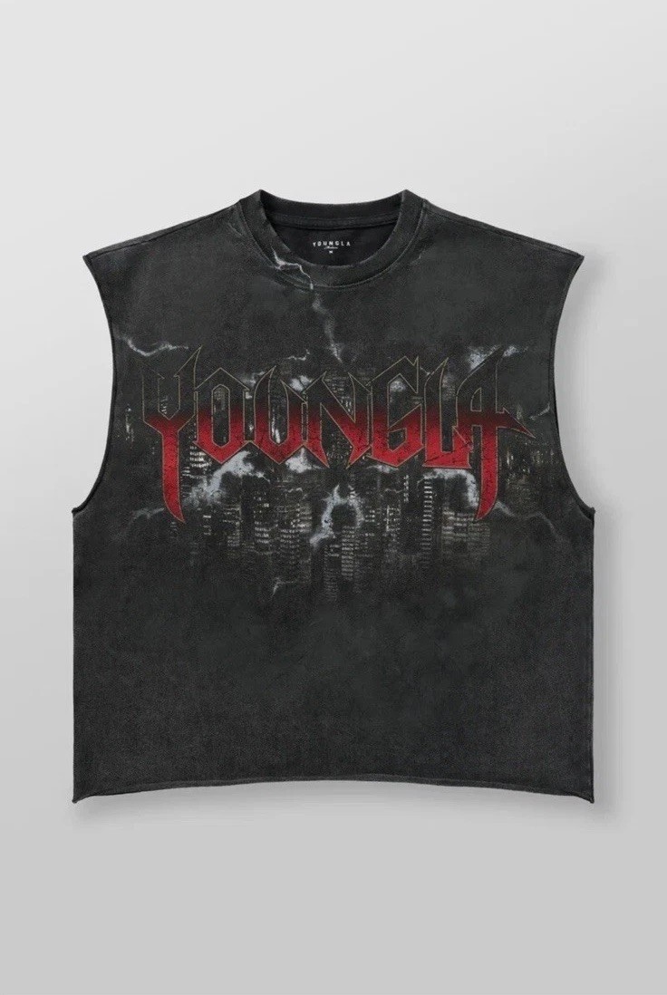 Youngla Men’s 3046 Dark Knight Tank Black Wash Small gallery
