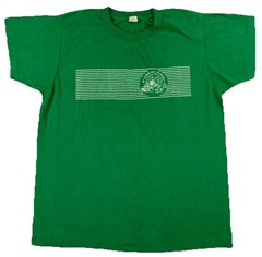 Vintage 8th Annual Zumbro Zig Zag Race T-Shirt Green USA 80’s Size Large