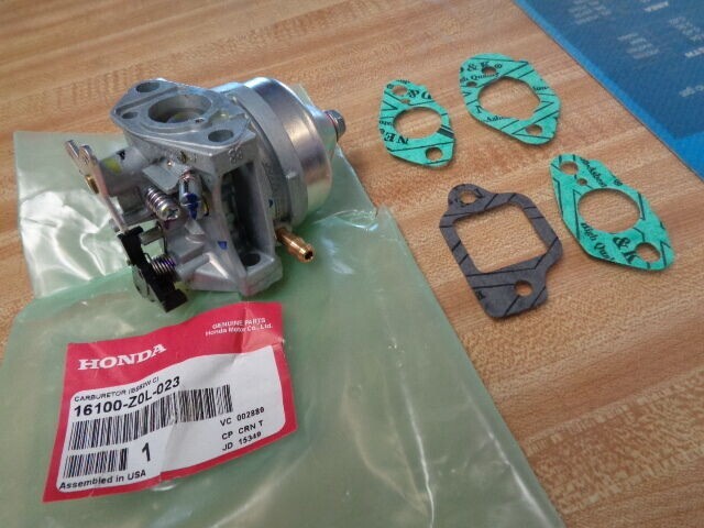 16100-Z0L-023 GENUINE  HONDA GCV160, 190 PUSH PULL CHOKE CARBURETOR WITH GASKETS