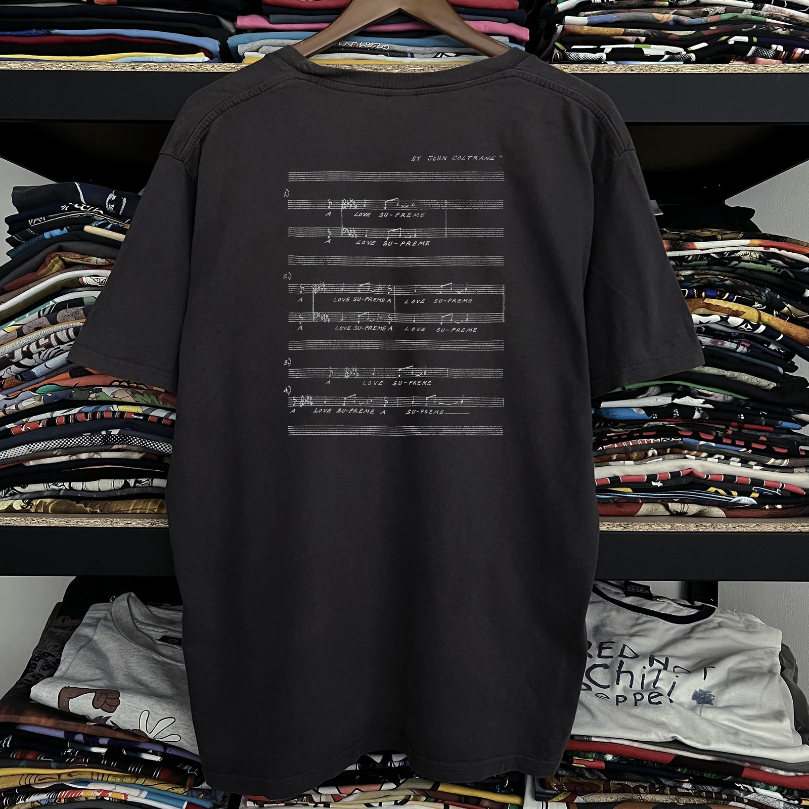 90s Spike Lee Love Supreme Washed T-Shirt Black L gallery