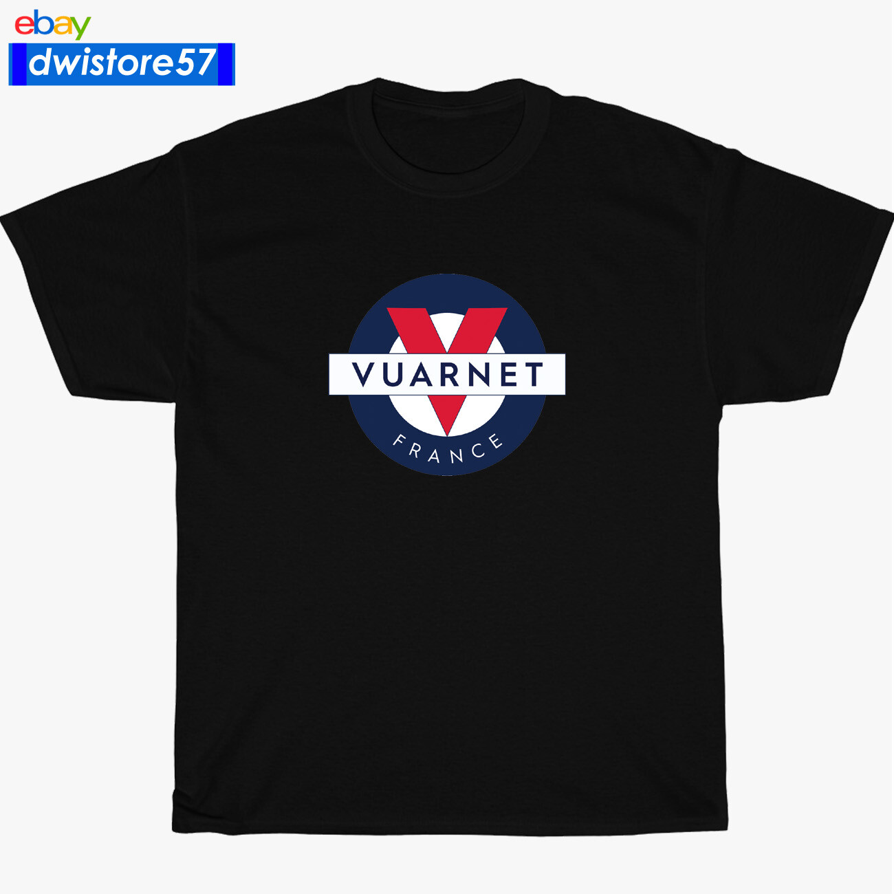 New Shirt Vuarnet France Logo Black/Navy/White/Grey Men’s T-Shirt S-5XL