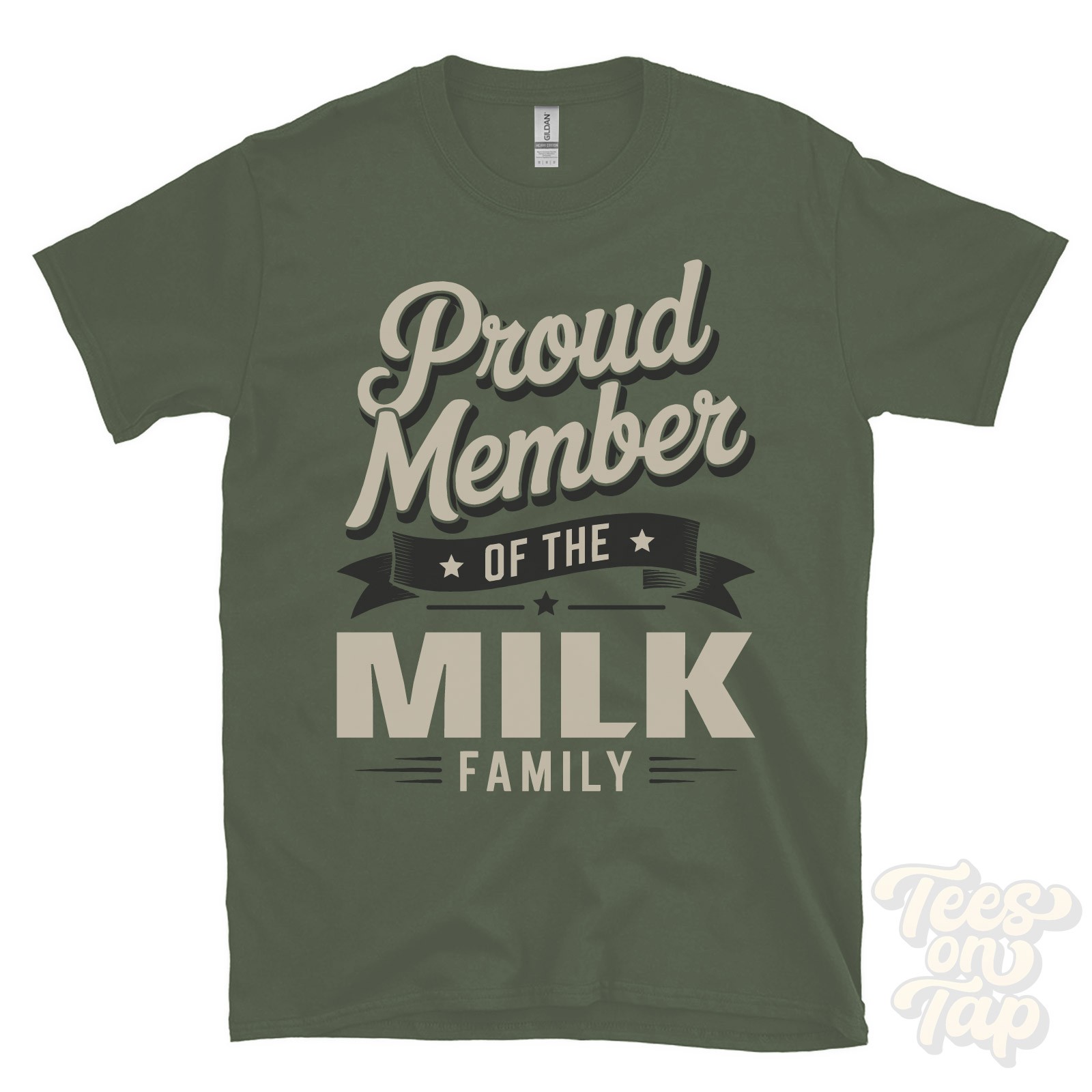 PROUD MEMBER OF THE MILK FAMILY T-SHIRT surname last name heritage ancestry