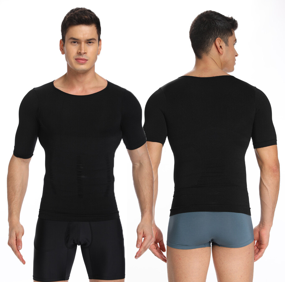 Shaper Men's Body Toning T-Shirt Ultra Durable Vest Compression Underwear Shirts gallery