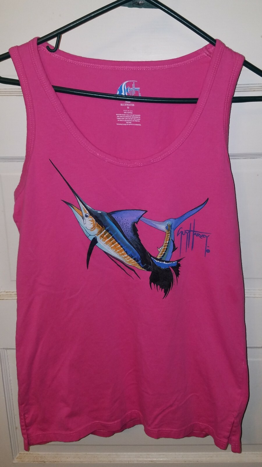 Men’s Size Medium Pullover shirt Guy Harvey Bluewater Tank Top