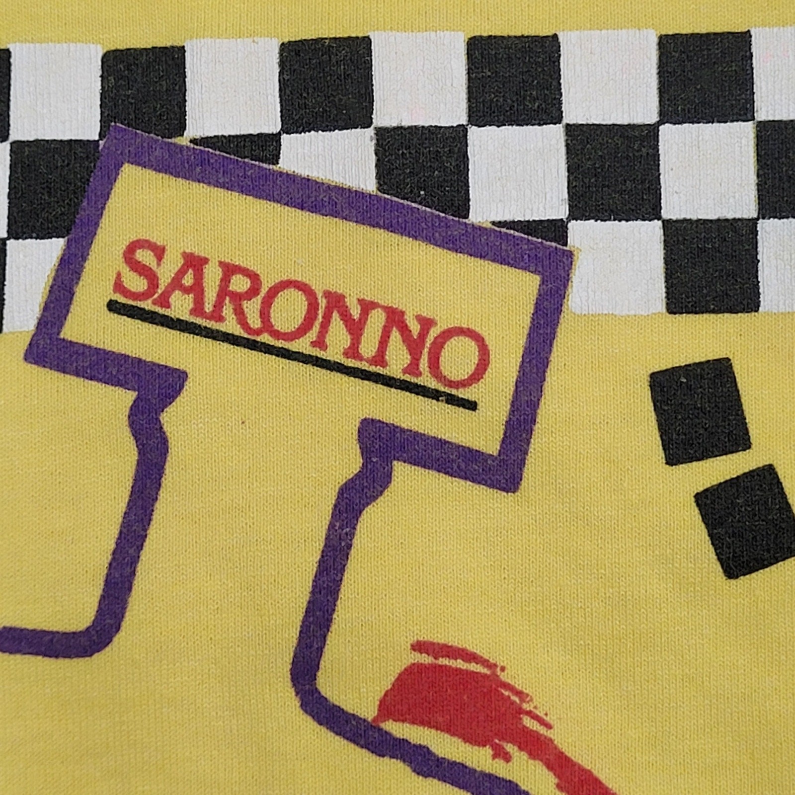 Vintage 80s Amaretto Disaronno Liqueur Shirt Medium 20x28 Yellow gallery