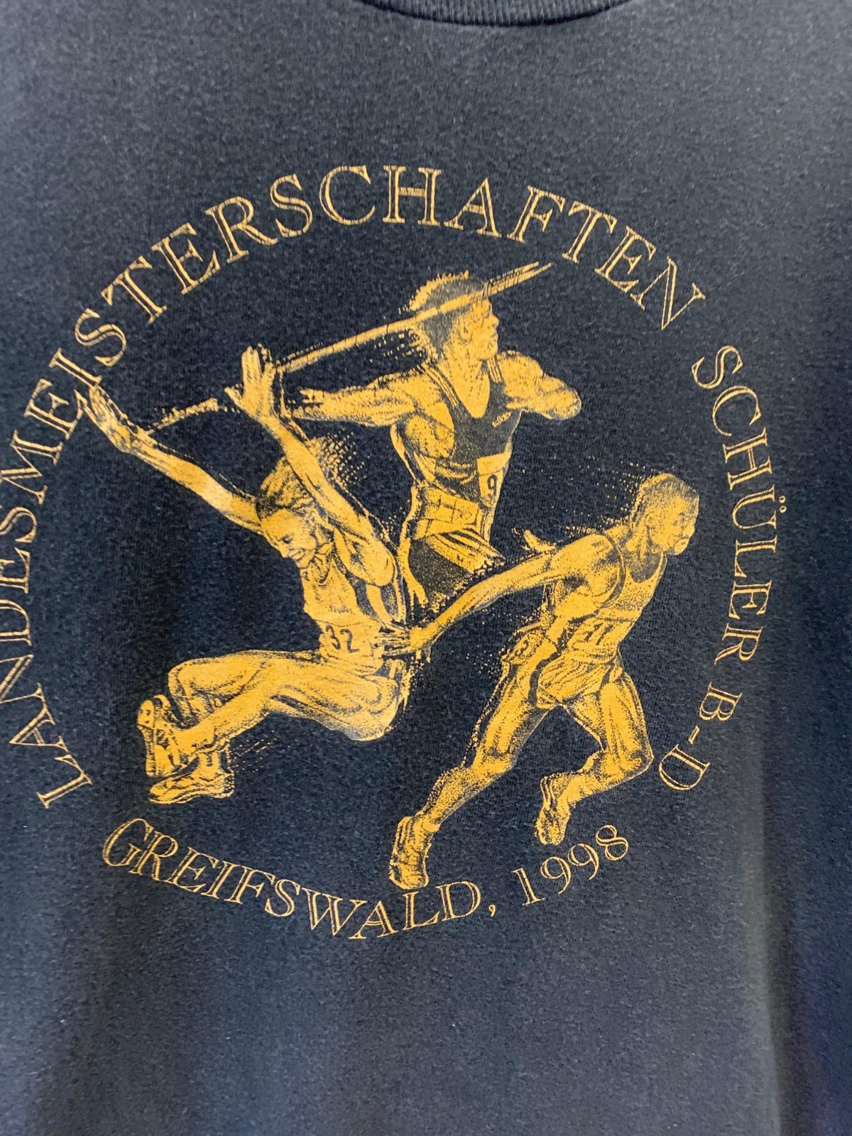 Vintage 1998 Greifswald Track And Field T-Shirt Hanes Top-T Single Stitch...#77 gallery