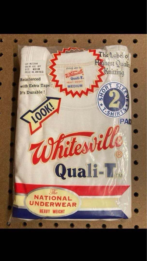 Whitesville WV73544 2-PACK T-SHIRT OFF-WHITE Size M Men’s unused Made in Japan