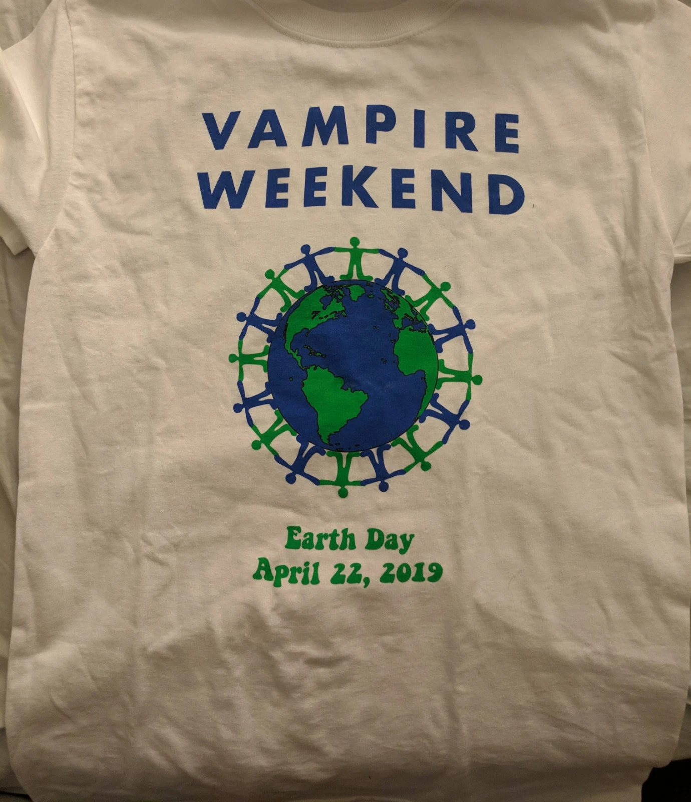 VTG Vampire Weekend Band Earth Day 2019 Cotton White T Shirt S-5XL BT525 gallery