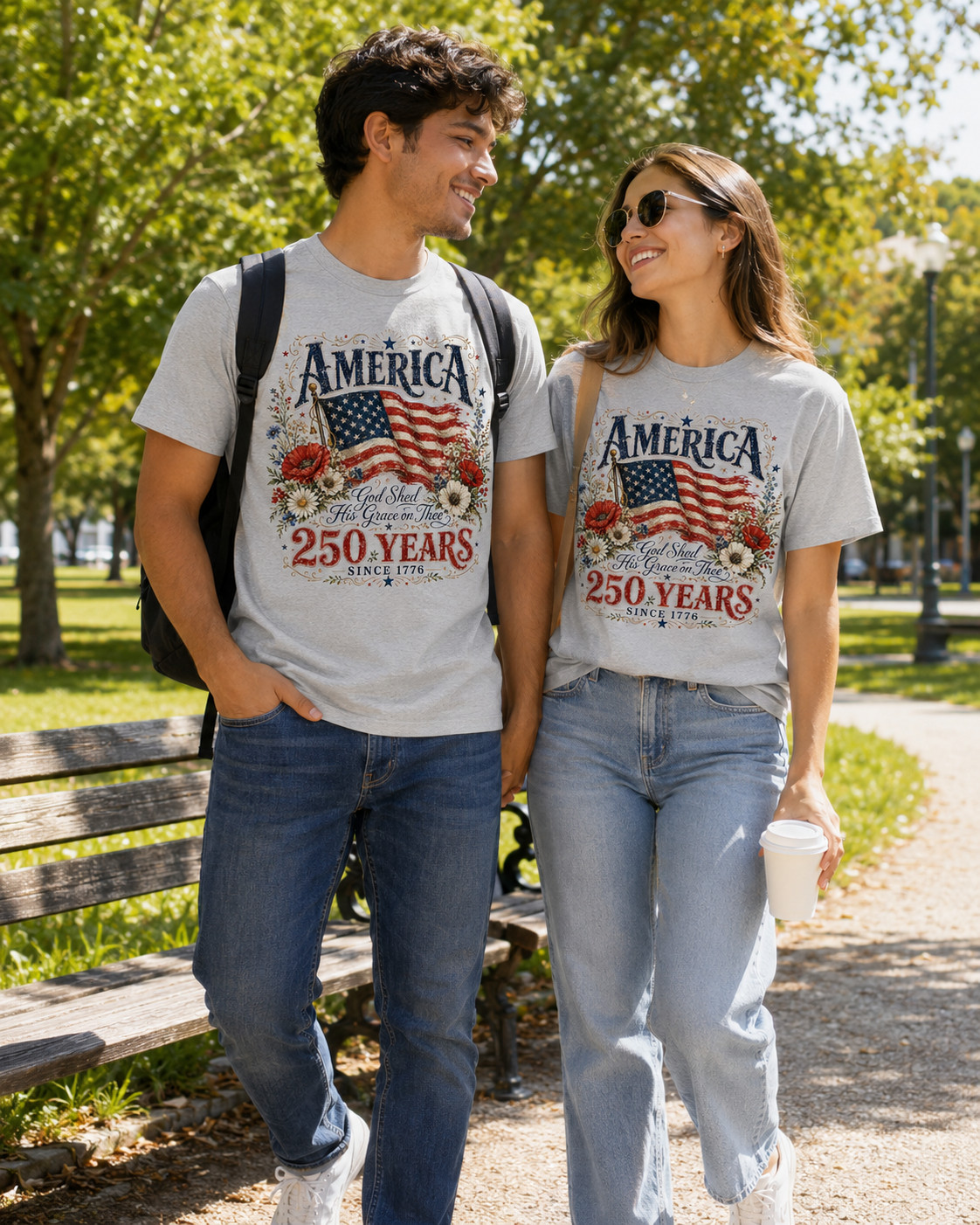 250th Anniversary Shirt God Shed His Grace on Thee Tee gallery