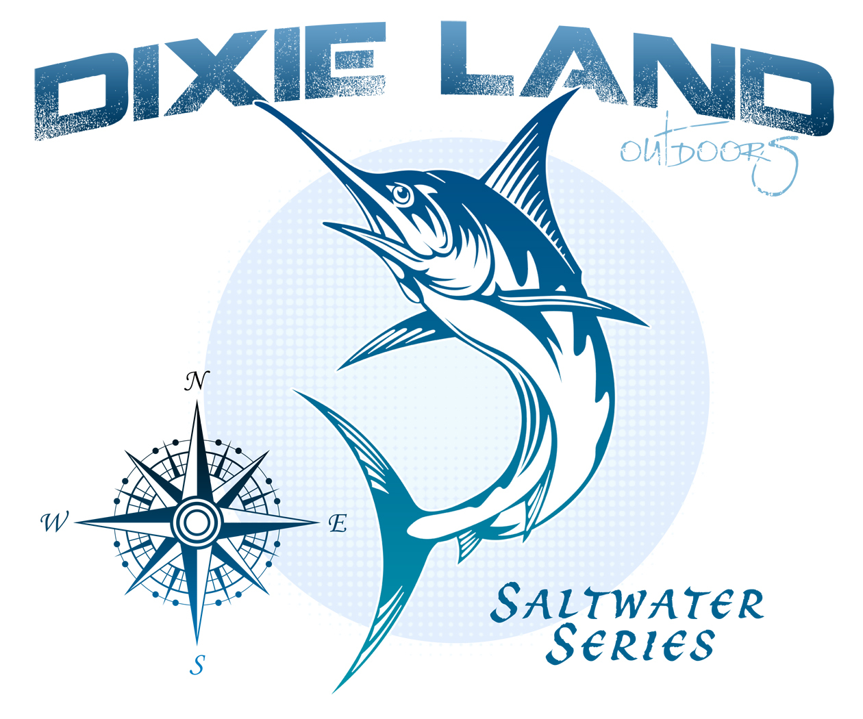 Dixie Land Outdoors saltwater fishing t shirt marlin salty reel life rod ocean gallery