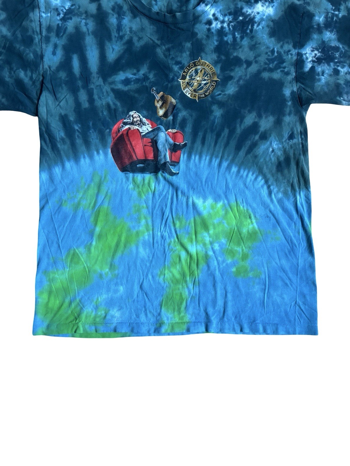 Vintage 90s Arlo Guthrie All Over The World Tour Single Stitch T-Shirt Size XXL gallery
