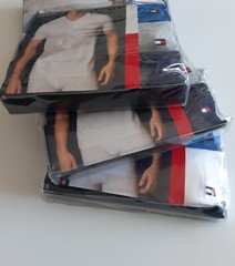 Tommy Hilfiger 3er-Pack T-Shirts Baumwolle Essential Crew Neck- Ausschnitt